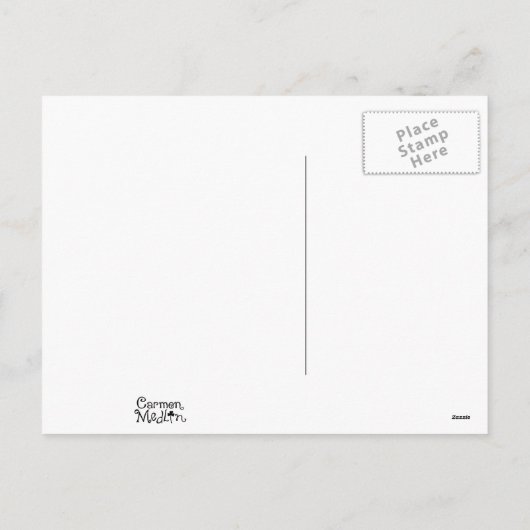 Kerst Muis Schaatsen Leuk Dier Briefkaart (Achterkant)