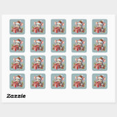 Kerst Muis Stickers (Vel)