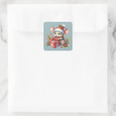 Kerst Muis Stickers (Tas)