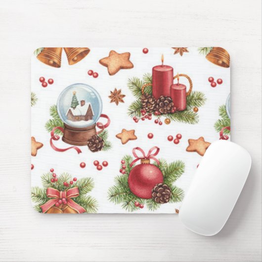 kerst Muismat (Met muis)