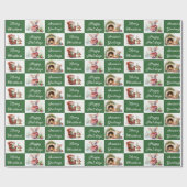 Kerst Muizen Ontwerp Cadeaupapier (Vlak)