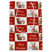 Kerst Muizen Ontwerp Medium Cadeauzakje (Voorkant)