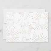 Kerst multi-foto modern zilver script chic feestdagenkaart (Achterkant)