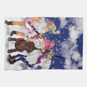 Kerst Musical Gnomes Keuken Handdoek (Horizontaal)