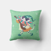 Kerst Muziek Elf Kat Sierkussen (Achterkant)