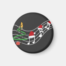 Kerst Muzieknoten Santa Hat Treble Clef