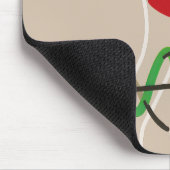 Kerst Muzieknoten Santa Hat Treble Clef Muismat (Hoek)