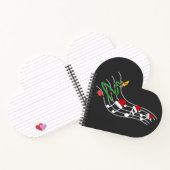 Kerst Muzieknoten Santa Hat Treble Clef Notitieboek (Binnen)