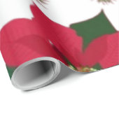 Kerst naadloos met Poinsettia Gift Bag Cadeaupapier (Rol Hoek)