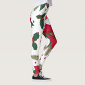 Kerst naadloos met Poinsettia Leggings (Rechts)