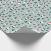 Kerst naadloos patroon met kabouters, Kerstmis Cadeaupapier (Hoek)