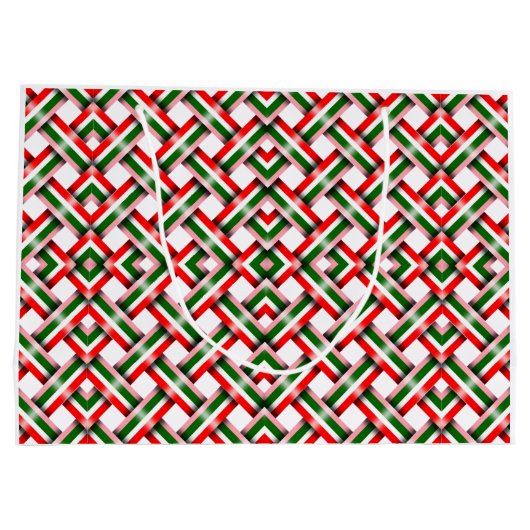 Kerst naadloze patroon achtergrond groot cadeauzakje (Achterkant)