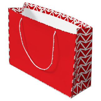 Kerst Naadloze Patroon, Rood, Wit, Gift Bags Groot Cadeauzakje