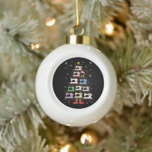 Kerst Naaimachine Kerstboom Lichtjes Kousen Keramische Bal Ornament