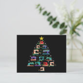 Kerst Naaimachine Xmas Boom Quilter Cadeau Uitnodiging Briefkaart (Staand voorkant)
