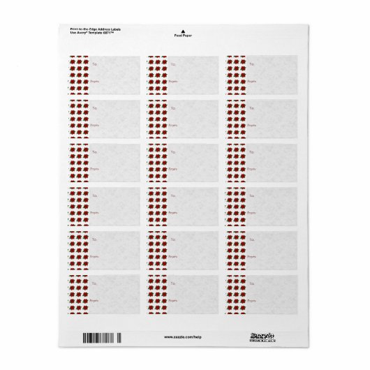 Kerst naar van Labels (Full Sheet)