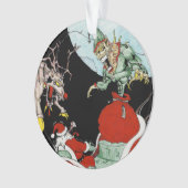 Kerst nachtmerrie cirkel boom Ornament (voorkant)