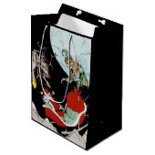Kerst nachtmerrie Custom Gift Bag Medium Cadeauzakje (Voorkant Gekanteld)