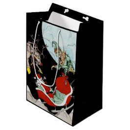 Kerst nachtmerrie Custom Gift Bag Medium Cadeauzakje