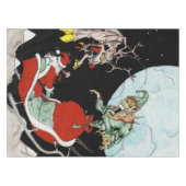 Kerst nachtmerrie Custom Katoen Tafelkleed (Voorkant (Horizontaal))