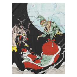 Kerst nachtmerrie Custom Katoen Tafelkleed