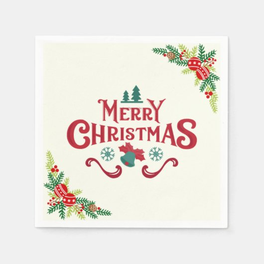 Kerst Napkin Servet (Voorkant)