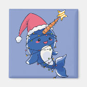 Kerst Narwal Magneet (Voorkant)