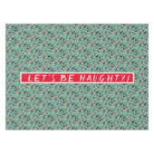Kerst Naughty katten en kousen gepersonaliseerd Tafelkleed (Voorkant (Horizontaal))