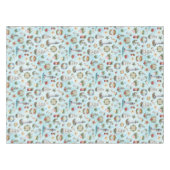 Kerst Nautische Waterverf Patroon Tafelkleed (Voorkant (Horizontaal))