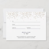 Kerst Navy Blauw Gouden Glitter Cadeaubon (Achterkant)