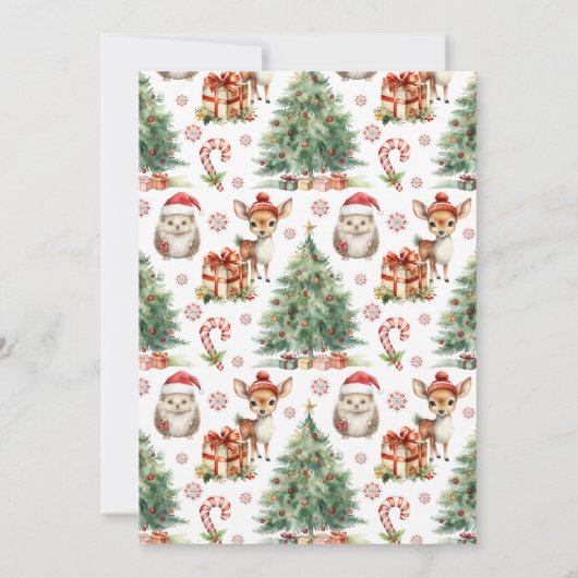 Kerst Nederland eerste verjaardag uitnodiging (Achterkant)