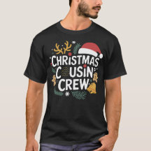 Kerst neef bemanning T-shirt ontwerp