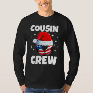 Kerst Neef Bemanning Voetbal Usa Pyjama Familie T-shirt