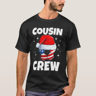 Kerst Neef Bemanning Voetbal Usa Pyjama Familie T-shirt