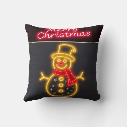 Kerst Neon Moderne Kerstcollectie Kussen (Achterkant)