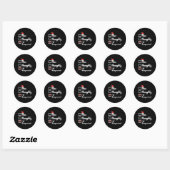 Kerst Nice Naughty liet ongecontroleerde kerstjong Ronde Sticker (Vel)