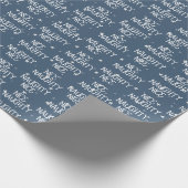 Kerst NICE ONDEUGEND Tekst op Sterren Cadeaupapier (Hoek)