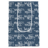 Kerst NICE ONDEUGEND Tekst op Sterren Medium Cadeauzakje (Achterkant)