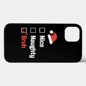 Kerst Nice Stoutige Broer Grappige Kerstlijst Case-Mate iPhone Case (Achterkant (horizontaal))