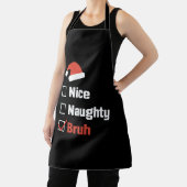 Kerst Nice Stoutige Broer Grappige Kerstlijst Schort (Insitu)