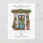 Kerst Nieuw Huis Verhuizing Aankondigingskaart (Voorkant)