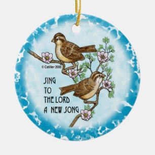 Kerst nieuwe lied ornament