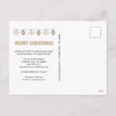 Kerst Nieuwe Thuis Feestdagenkaart (Achterkant)