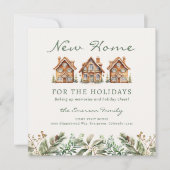 Kerst nieuwe thuis voor de Feestdagen Kaart (Voorkant)