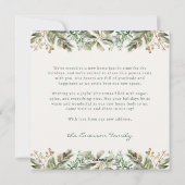 Kerst nieuwe thuis voor de Feestdagen Kaart (Achterkant)