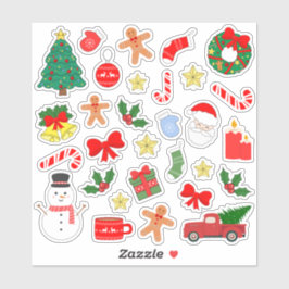 Kerst Nieuwjaar Cozy Winter Scrapbook Planner Sticker