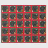 Kerst & Nieuwjaar Glossy Wrapping Paper Cadeaupapier (Vlak)