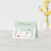 Kerst Nieuwjaar Grappig Iedereen Kaart (Gele Bloem)
