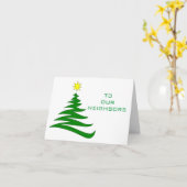 KERST/NIEUWJAAR GROETEN BURENKAART KAART (Gele Bloem)