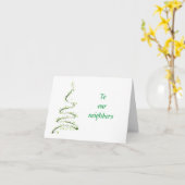 *KERST/NIEUWJAAR GROETEN* BURENKAART KAART (Gele Bloem)